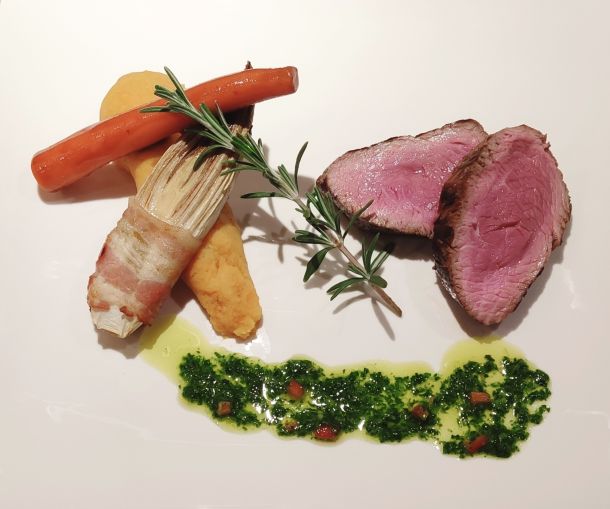 Rôti de veau chimichurri